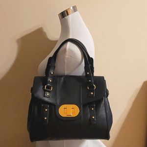 Black Badgley Mischka Turnlock Purse